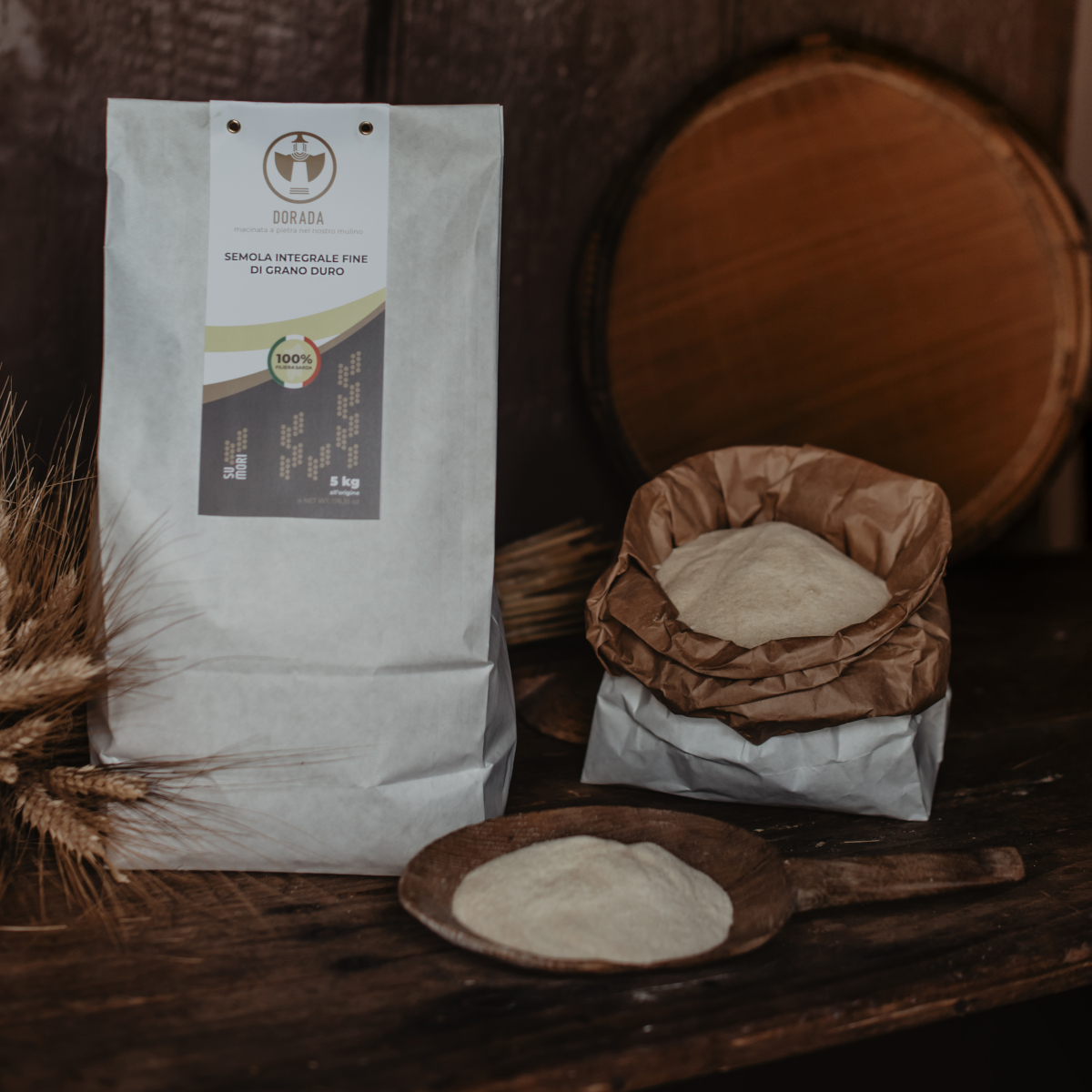 Mulino su Mori SEMOLA FINE INTEGRALE DI GRANO DURO 