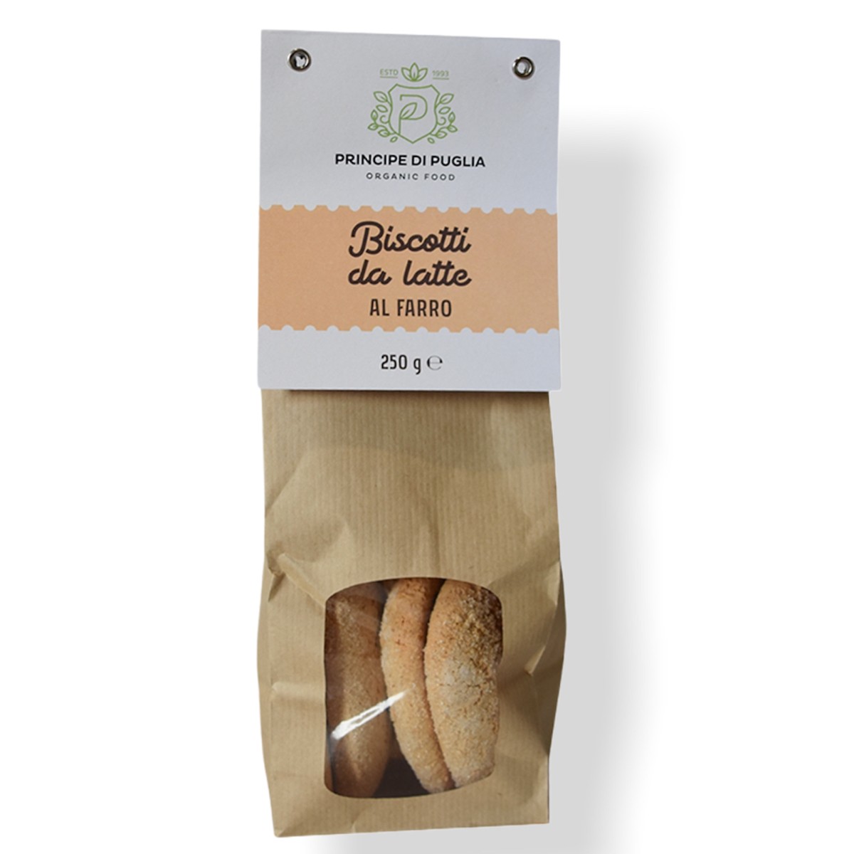 OP Principe di Puglia Società Consortile Agricola s.r.l BISCOTTI KRUMIRI DA LATTE AL FARRO BIO 