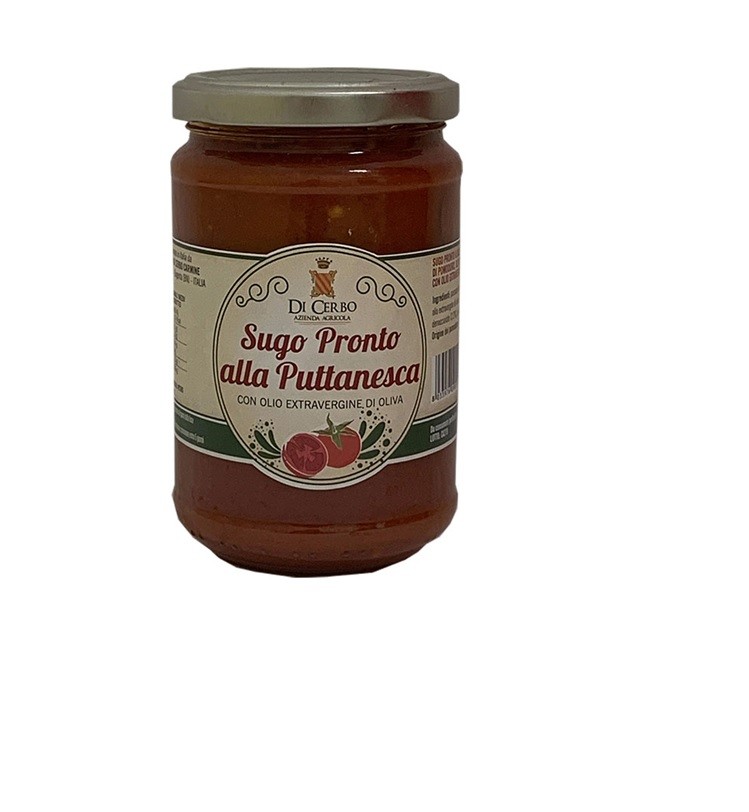 Azienda Agricola di Cerbo SUGO PRONTO PUTTANESCA CON OLIO EXTRAVERGINE D&#039;OLIVA 