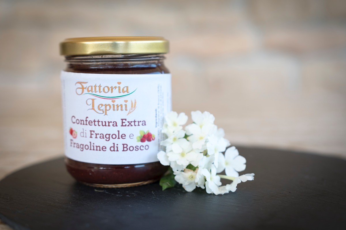 Fattoria Lepini CONFETTURE EXTRA CON FRAGOLINE DI BOSCO 