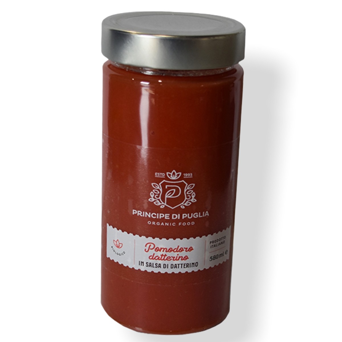OP Principe di Puglia Società Consortile Agricola s.r.l POMODORI IN SALSA DI DATTERINO BIO 580 ML 